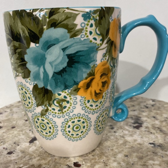 The Pioneer Woman Shadow Rose Stoneware 24 Oz Jumbo Latte Mug - Picture 6 of 14